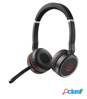 Cuffie stereo wireless Jabra Evolve 75 MS - nere