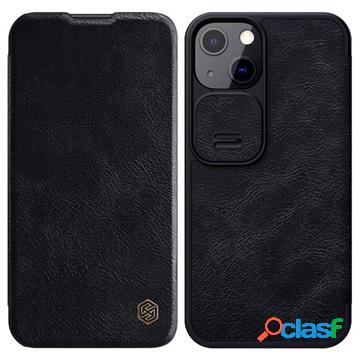 Custodia Flip per iPhone 13 Nillkin Qin Pro Series - Nera
