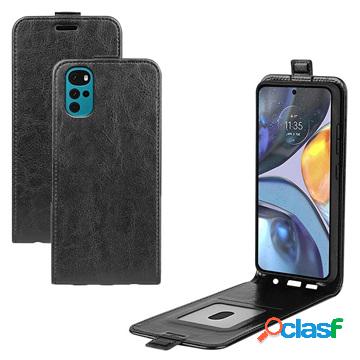 Custodia a vibrazione verticale Motorola Moto G22 con