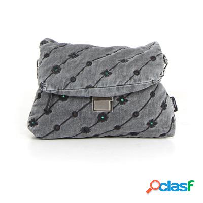 DESIGUAL Ojo de Tigre Denim Vera borsa a tracolla - nebbia