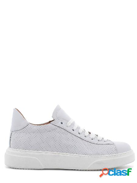 De Antonio Sneakers uomo in pelle traforata con lacci,
