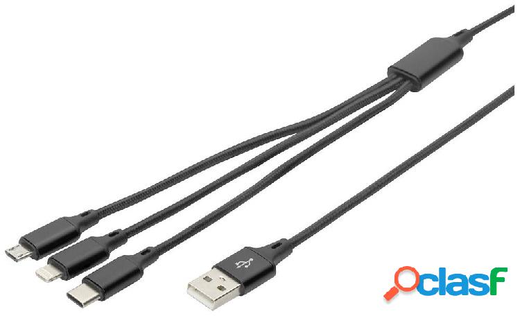 Digitus Cavo di ricarica USB Connettore Apple Lightning,