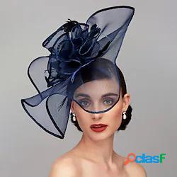 Elegante Pelle / Lino / Raion Cappello Kentucky Derby /