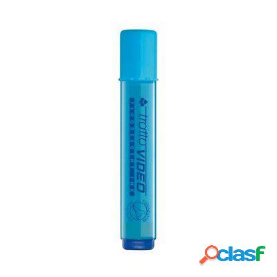 Evidenziatore Tratto Video celeste conf. 12 pz.