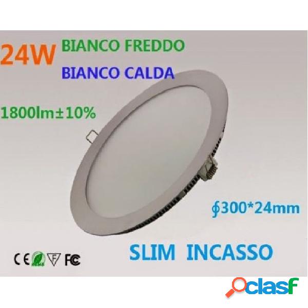 FARETTO DA INCASSO A LED BIANCO FREDDO E BIANCO CALDA 25 W