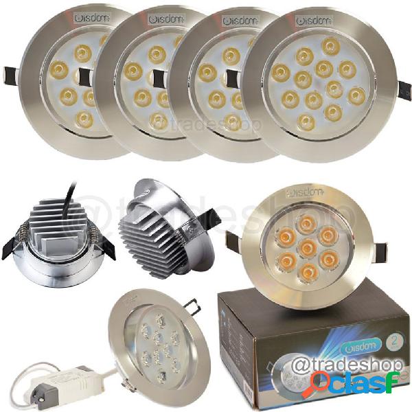 FARETTO FARO A LED DA 1W FINO A 24W A INCASSO CON MOLLA LUCE