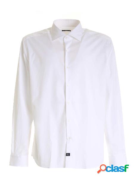 FAY CAMICIA UOMO NCMA142259SORMB001 ALTRI MATERIALI BIANCO