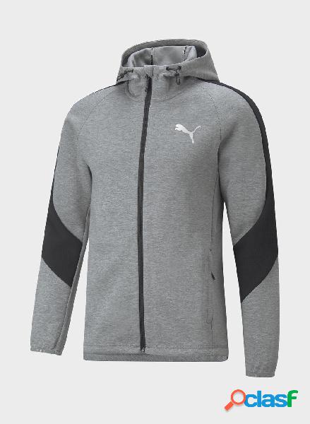 FELPA FD EVOSTRIPE FULL ZIP CON CAPPUCCIO