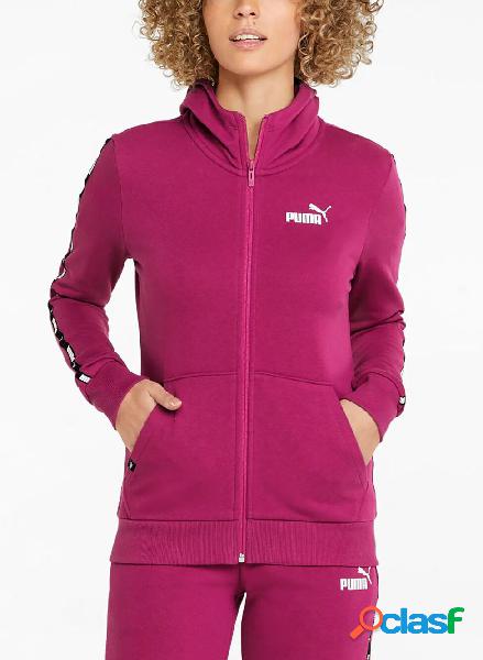 FELPA FULL ZIP CON CAPPUCCIO POWER TAPE