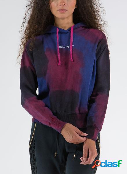 FELPA TIE DYE COLOR STORY CON CAPPUCCIO