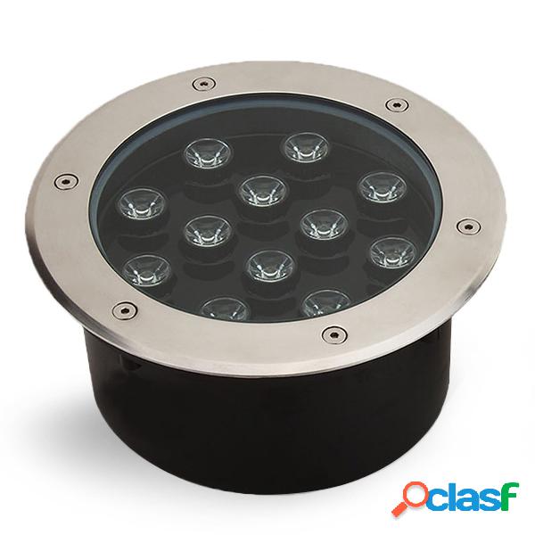 Faretto 12W 12 led incasso pavimento faro giardino bianco