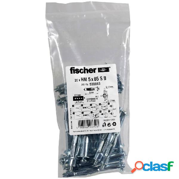 Fischer 5x65 S B Tasselli per vuoti e cavità 71 mm 538883