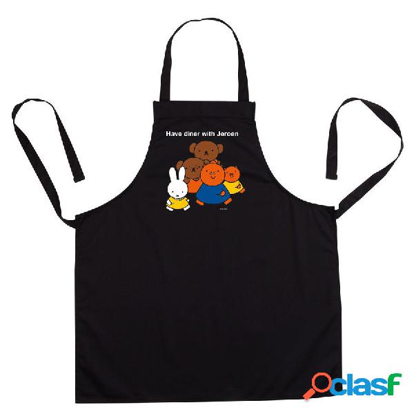 Grembiule da cucina Miffy personalizzato - nero