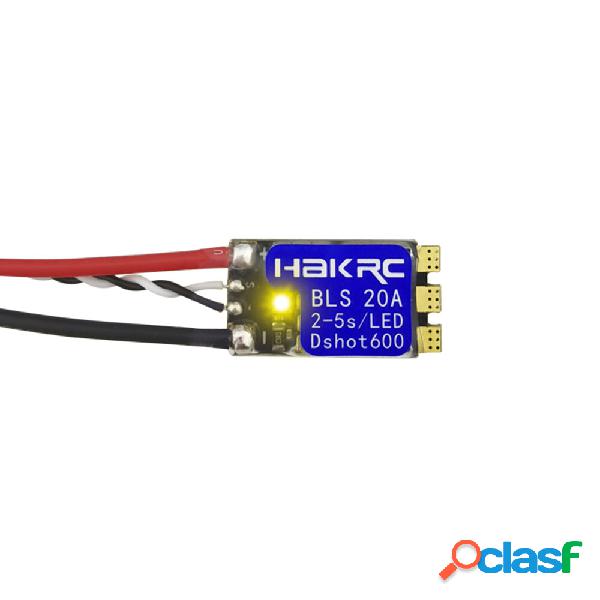 HAKRC BLHeli-S Bit 20A 2-5S ESC LED integrato Supporto