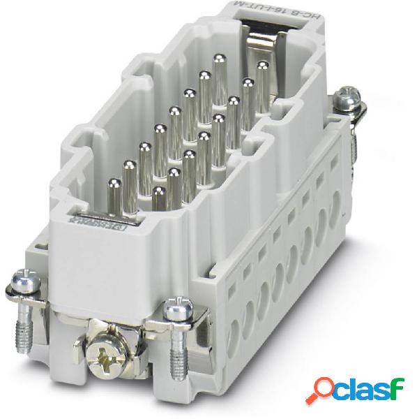 Inserto maschio HC-B 1648238 Phoenix Contact 16 + PE A vite