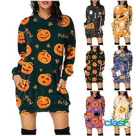 Inspired by Halloween Pumpkin 100% Polyester Hoodie Cartoon