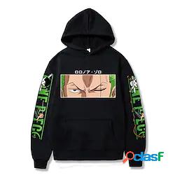 Ispirato da One Piece Roronoa Zoro Felpa con cappuccio Anime