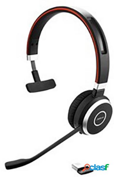 Jabra Evolve 65 MS Telefono Cuffie On Ear Bluetooth, via