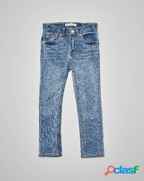 Jeans 510 lavaggio chiaro super stone washed 4-8 anni