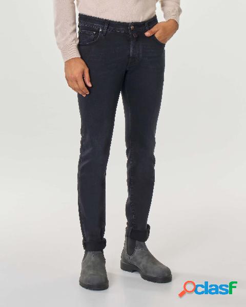 Jeans Nick lavaggio nero stone washed