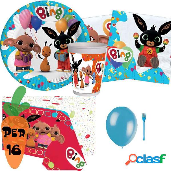 KIT N.6 BING NEW - ADDOBBI FESTA CON PALLONCINI E FORCHETTE