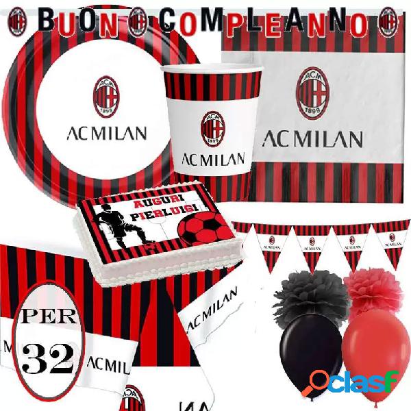 KIT N.63 MILAN AC - CON CIALDA RETTANGOLARE PER TORTE