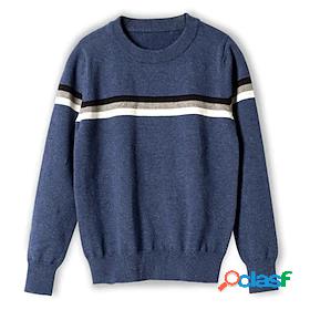 Kids Boys Sweater Long Sleeve Blue Gray Royal Blue Ruched