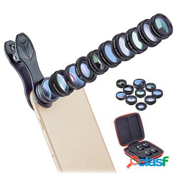 Kit obiettivo per fotocamera clip-on universale Apexel 10 in