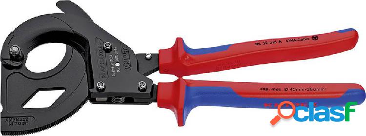 Knipex 95 32 315 A Cesoia per cavi a cremagliera Adatto per