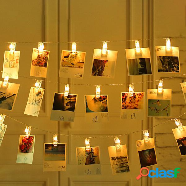 LED Photo Clip Light 10/20/30/40PCS Decorazioni per la casa