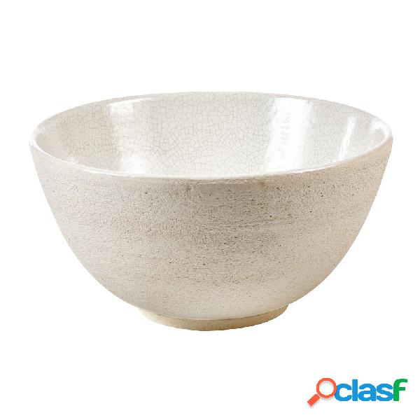 Lavandino da appoggio 'Raku Basin' in argilla cm 42x17,5h by