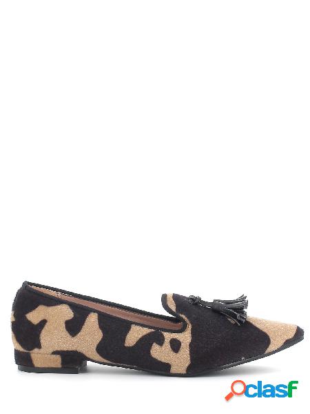 Le Slipperine Scarpe basse in cavallino maculato a punta con