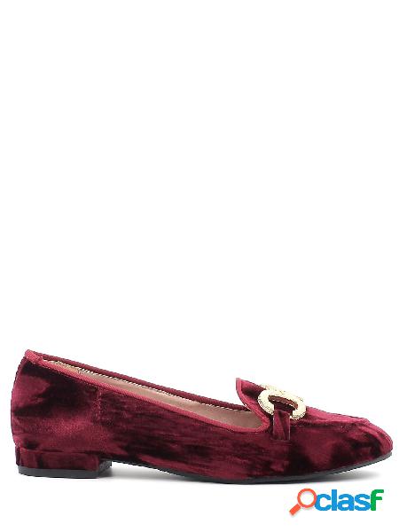 Le Slipperine Scarpe basse in velluto stropicciato a punta,