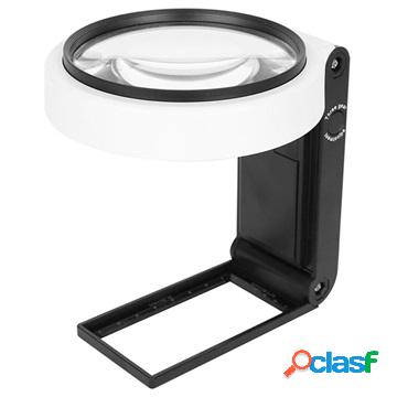 Lente dIngrandimento Pieghevole con Luce UV e LED 7018A -
