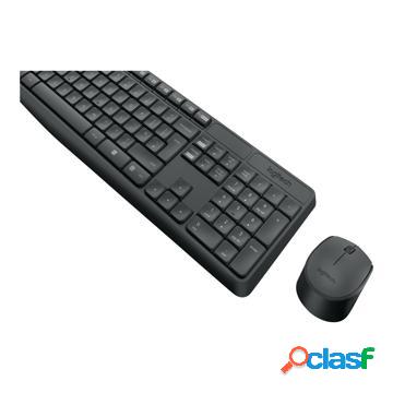 Logitech MK235 Set Tastiera e Mouse Wireless USA