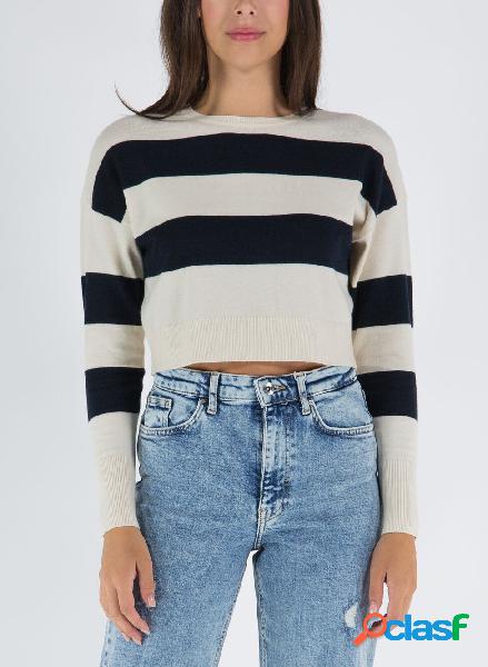 MAGLIONE SIV STRIPE CROP