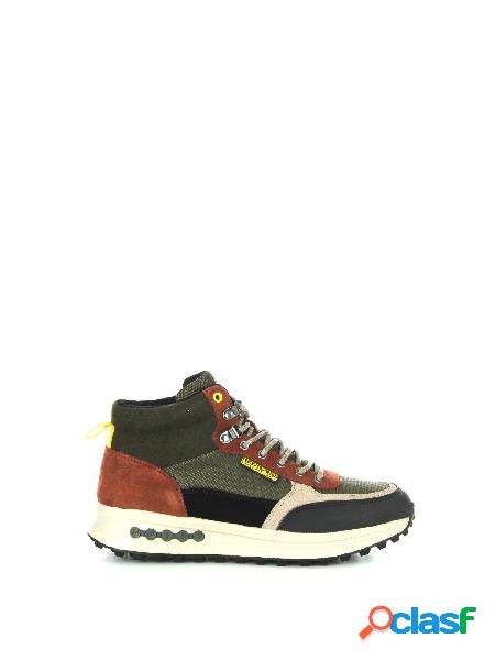 MAN SUEDE/NYLON OUTDOOR NEW OLIVE GREEN
