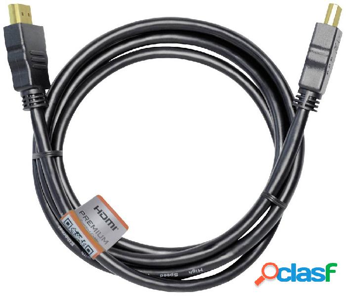 Maxtrack HDMI AV Cavo [1x HDMI® - 1x HDMI®] 3.0 m Nero