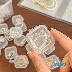 Mini contenitori quadrati in plastica trasparente da 20