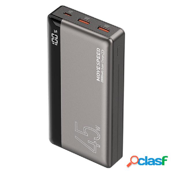 MoveSpeed 45W 20000mAh Power Bank 22.5W PD QC3.0 SCP FCP AFC