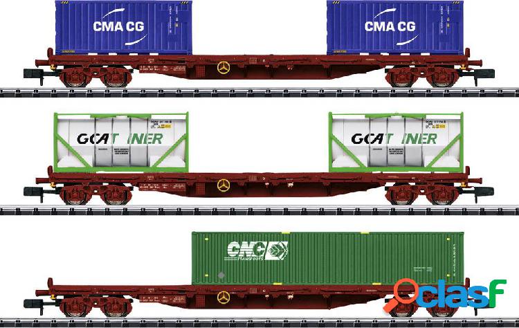 N Kit di carrelli per container di SNCF MiniTrix 15072