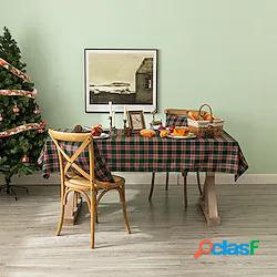 Natale bufalo check plaid tovaglia griglia quadretti
