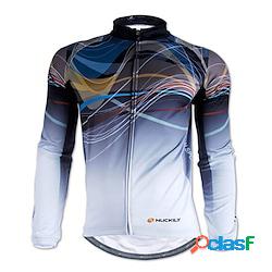 Nuckily Per uomo Maglia da ciclismo Manica lunga Inverno