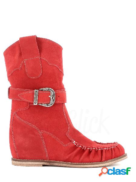 Once Stivaletto camoscio con fibbia, 700 0381 - Camoscio