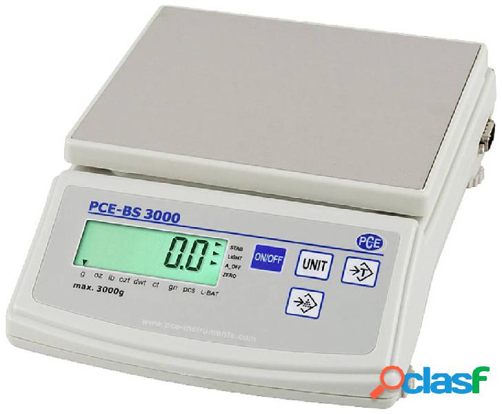 PCE Instruments PCE-BS 3000 Bilancia analitica Portata max.