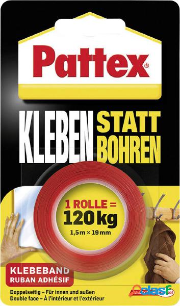 Pattex PXMT2 Nastro biadesivo Bianco (L x L) 1.5 m x 19 mm 1