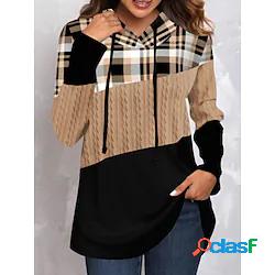 Per donna Felpa con cappuccio pullover Maglione Attivo