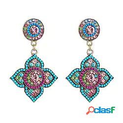Per donna Orecchini Vintage Esterno Fiore decorativo