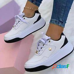 Per donna Scarpe da ginnastica Taglie forti Lacci Piatto