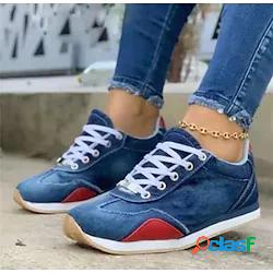 Per donna Scarpe da ginnastica Taglie forti Piatto Punta
